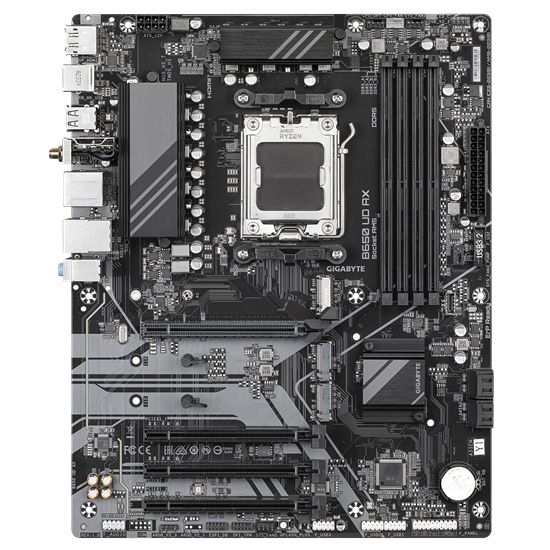 Picture of Gigabyte B650 UD AX | Processor family AMD Ryzen | Processor socket AM5 | DDR5 | Number of SATA connectors 4