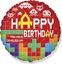 Attēls no GoDan Balon foliowy Happy Birthday Bricks FX 46cm