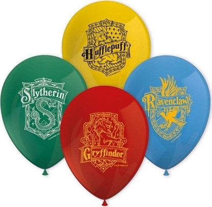 Attēls no GoDan Balony Harry Potter Hogwarts Houses MIX 8szt