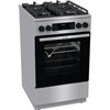 Изображение Gorenje | Cooker | GK5C65XV | Hob type  Gas | Oven type Electric | Stainless steel | Width 50 cm | Grilling | LED | Depth 59.4 cm | 70 L