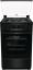 Attēls no Gorenje | Cooker | MEKS5141B | Hob type  Gas | Oven type Electric | Black | Width 50 cm | Depth 59.4 cm | 70 L