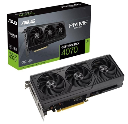 Picture of Graphics Card|ASUS|12 GB|GDDR6X|192 bit|PCIE 4.0 16x|Triple slot Fansink|1xHDMI|3xDisplayPort|PRIME-RTX4070-O12G