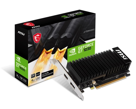 Picture of Graphics Card|MSI|4 GB|DDR4|64 bit|GPU 1430 MHz|1xHDMI|1xDisplayPort|GT10304GHD4LPOC