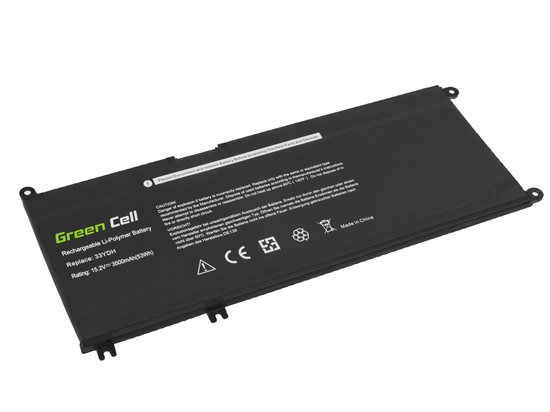 Picture of Green Cell Battery 33YDH for Dell Inspiron G3 3579 3779 G5 5587 G7 7588 7577 7773 7778 7779 7786 Latitude 3380 3480 3490 3590