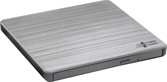 Изображение H.L Data Storage | Ultra Slim Portable DVD-Writer | GP60NS60 | Interface USB 2.0 | DVD±R/RW | CD read speed 24 x | CD write speed 24 x | Silver | Desktop/Notebook