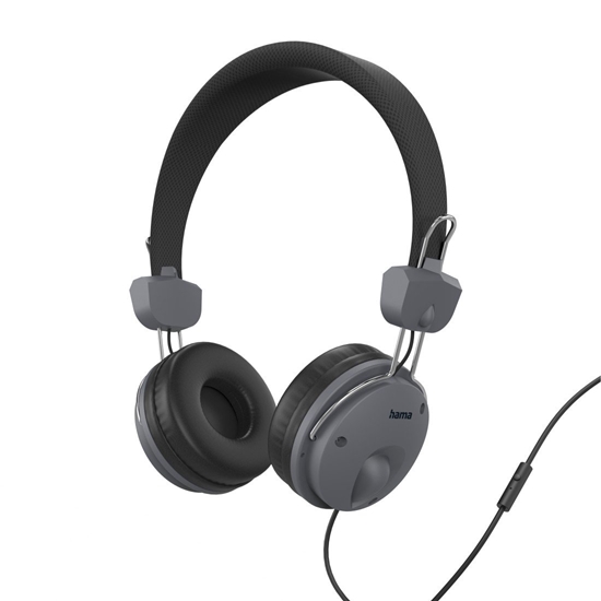 Picture of Hama 00184145 Fun On-ear Headphones, Black