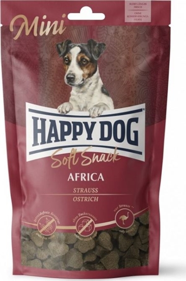 Picture of Happy Dog Soft Snack Mini Afryka, przysmak dla psów dorosłych do 10 kg, struś, 100g, saszetka