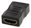 Picture of HDMI adapteris DELTACO paauksuotos jungtys, 4K UHD, juodas / HDMI-12-K / 00100025