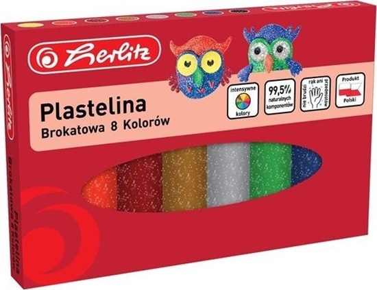 Изображение Herlitz PLASTELINA 8KOL BROK HER WB