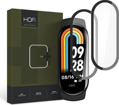 Attēls no Hofi SZKŁO HYBRYDOWE HOFI HYBRID PRO+ 2-PACK XIAOMI SMART BAND 8 / 8 NFC BLACK