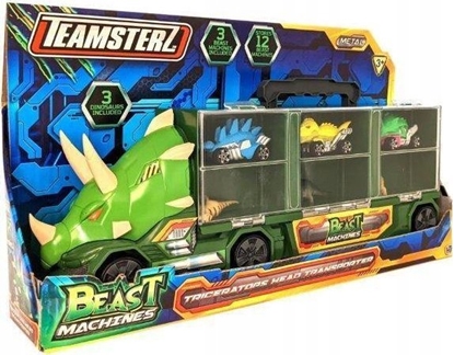 Picture of HTI Transporter auto Triceratops DINO z autkami wyścigowymi Beast Machines TEAMSTERZ 1417473 p12