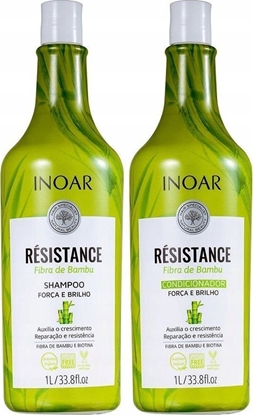 Attēls no Inoar INOAR Resistance Fibra de Bambu Conditioner - plaukus stiprinantis kondicionierius 1000 ml