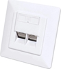 Изображение Intellinet 771900 socket-outlet 2 x RJ-45 White