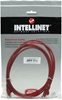 Picture of Intellinet Network Patch Cable, Cat6, 2m, Red, CCA, U/UTP, PVC, RJ45, Gold Plated Contacts, Snagless, Booted, Lifetime Warranty, Polybag