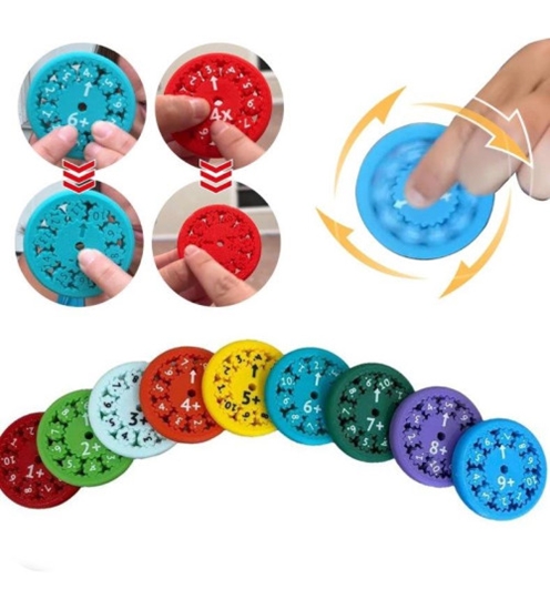 Picture of Izglītojoša rotaļlieta (atņemšana/saskaitīšana) Math Fidget Spinner, 9gab. R144235