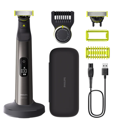 Attēls no Jaunums! Akcija! PHILIPS OneBlade Pro skuveklis, hroma