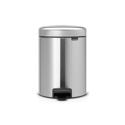 Изображение Jaunums! BRABANTIA atkritumu tvertne ar pedāli NewIcon, 5L, Matt Steel Fingerprint Proof