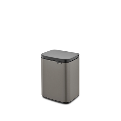 Изображение Jaunums! BRABANTIA atkritumu tvertne Bo, 4l, Platinum