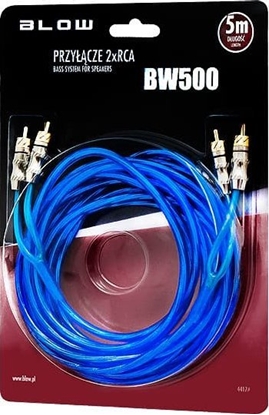 Изображение Kabel Blow Przył.2xRCA 6mm  5m HQ BLISTER (1PH)