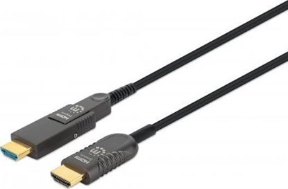 Picture of Kabel Manhattan MANHATTAN HDMI LWL Stecker-Stecker/MicroHDMI St 4K@60Hz 20m