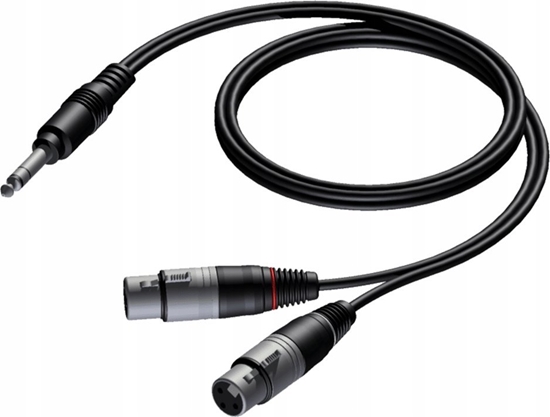 Picture of Kabel Procab Procab CAB733/1.5 6.3 mm Jack male stereo - 2 x XLR male 1,5 meter