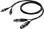 Attēls no Kabel Procab XLR x2 - RCA (Cinch) x2 1.5m czarny (CAB705/1.5)