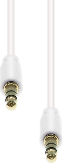 Picture of Kabel ProXtend Mini-Jack 3-Pin Slim Cable M-M White 5M