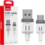 Attēls no Kabel USB AMiO Kabel do ładowania usb-a - usb-c 3a 100cm fulllink amio-03905