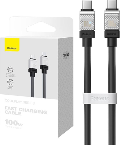 Изображение Kabel USB Baseus USB-C - USB-C 2 m Czarny (CAKW000301)