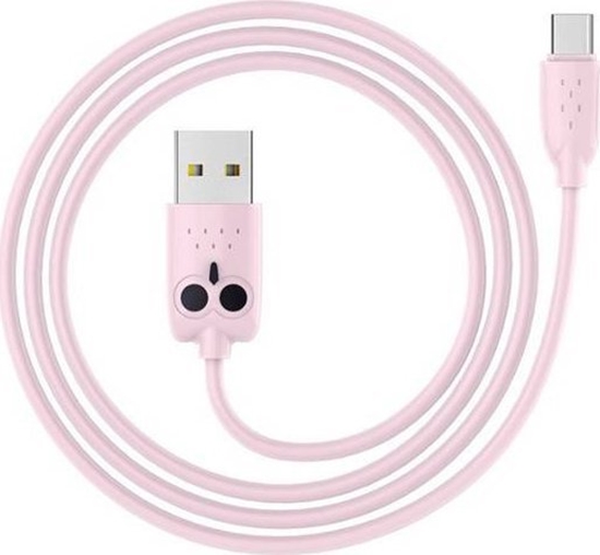 Picture of Kabel USB Hoco USB-A - USB-C 1 m Różowy (6957531093718)