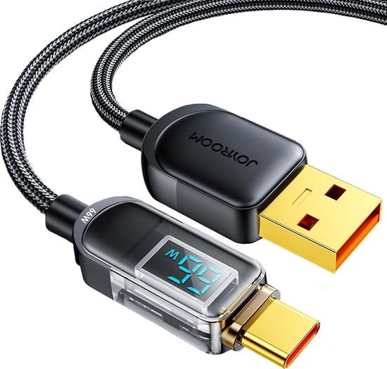 Изображение Kabel USB Joyroom USB-A - USB-C 1.2 m Czarny (JYR647)