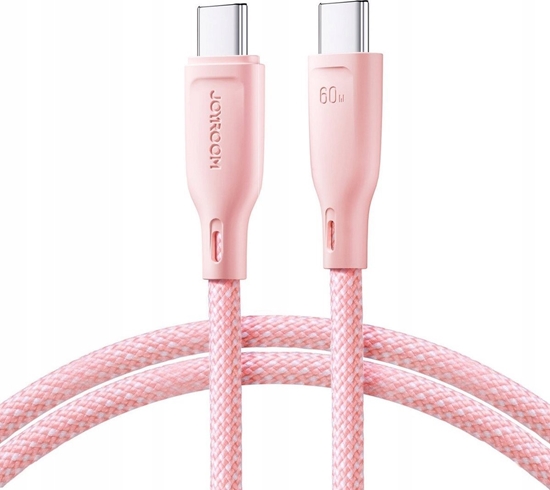 Изображение Kabel USB Joyroom USB-C - USB-C 1 m Różowy (6941237110176)