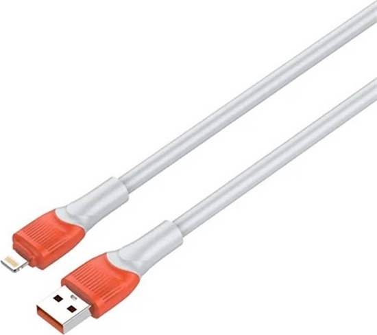 Picture of Kabel USB LDNIO USB-A - Lightning 3 m Pomarańczowy (LDN87)