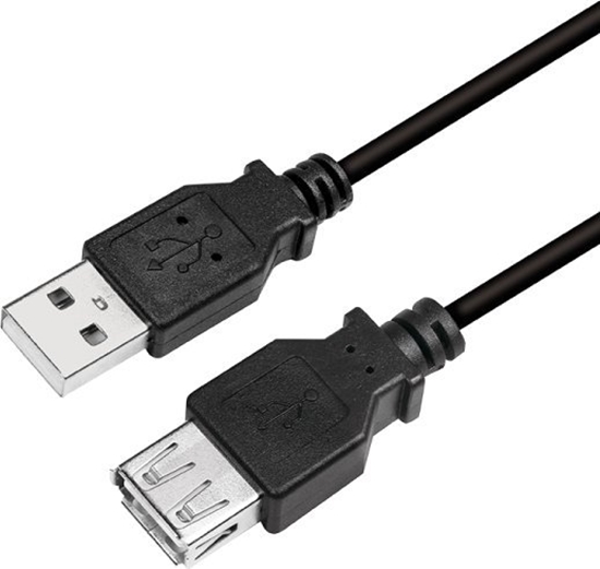 Picture of Kabel USB LogiLink USB-A - USB-A 3 m Czarny (CU0011B)