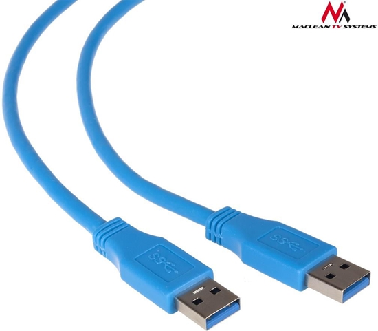 Picture of Kabel USB Maclean USB-A - 3 m Niebieski (MCTV-583)