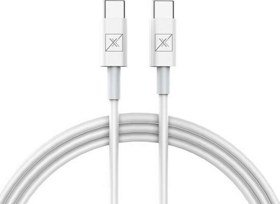 Изображение Kabel USB Maxximus USB-C - USB-C 1 m Biały