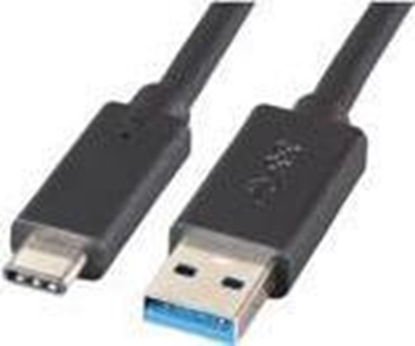 Изображение Kabel USB Mcab USB-A - USB-C 1 m Czarny (7200450)