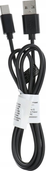 Picture of Kabel USB OEM Kabel USB A do Typ C 2.0 C366 (długa koncówka 8mm) 1 m czarny