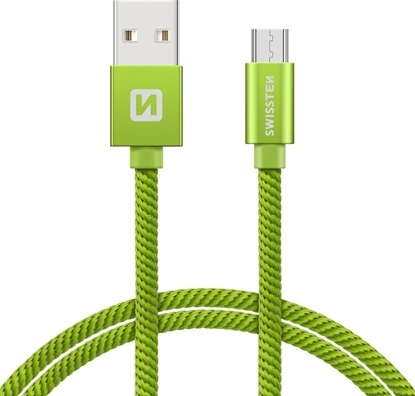 Изображение Kabel USB Swissten USB-A - micro-B 2 m Niebieski (71522308)