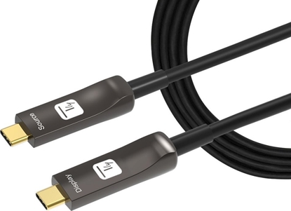 Attēls no Kabel USB Techly USB-C - USB-C 30 m Czarny (ICOC-U3C-HY-030)