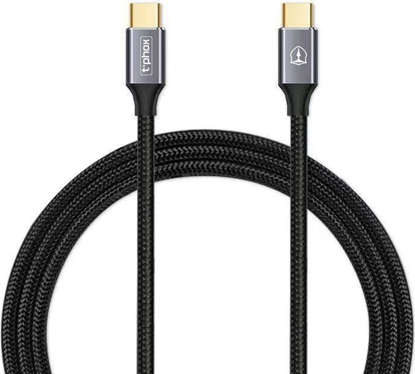 Attēls no Kabel USB T-Phox USB-C - USB-C 1 m Czarny