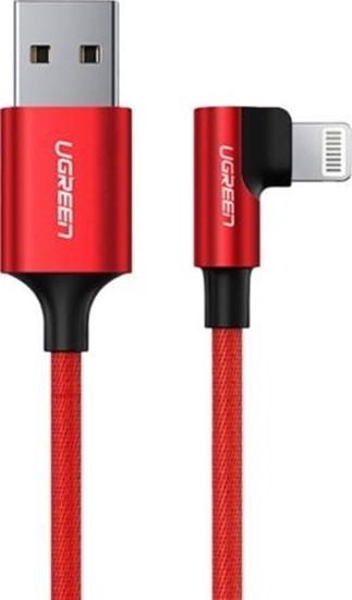 Изображение Kabel USB Ugreen USB-A - Lightning 1 m Czerwony (UGR1459)