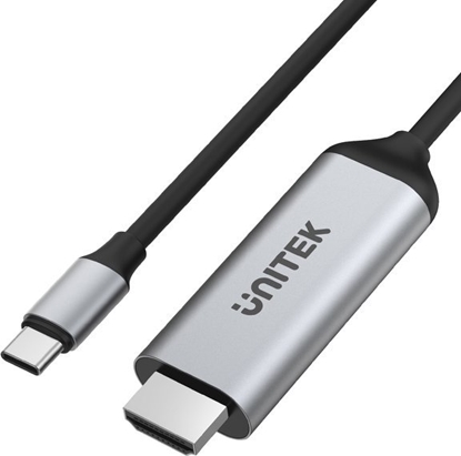 Attēls no Kabel USB Unitek USB-C - HDMI 1.8 m Srebrny (V1423A)