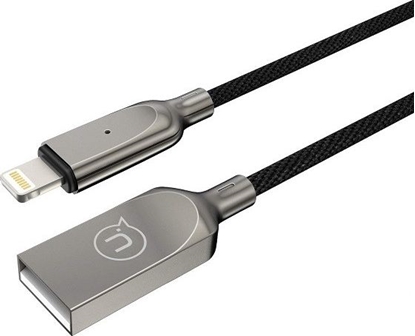 Изображение Kabel USB Usams USB-A - Lightning 0.6 m Czarny (63846-uniw)