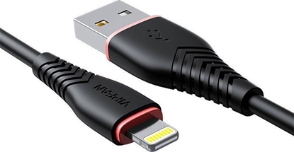 Изображение Kabel USB Vipfan USB-A - Lightning 1 m Czarny (X01LT-black)