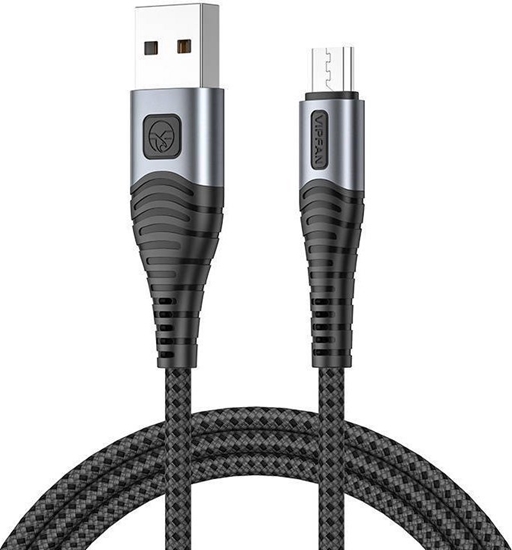 Picture of Kabel USB Vipfan USB-A - microUSB 1.2 m Czarny (CB-X10MK)