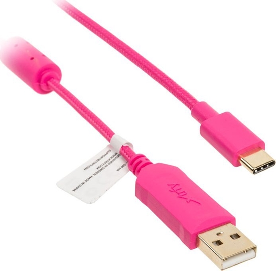 Picture of Kabel USB Xtrfy USB-C - USB-A Różowy (CA-USBC-USBA-ST-BR-PINK)