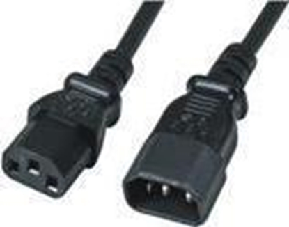 Picture of Kabel zasilający Mcab Mcab 1.0M POWER CORD C13-C14 - BK/EXTENSION F/M 3 X 0.75MM2