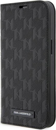 Attēls no Karl Lagerfeld Etui Karl Lagerfeld KLBKP14LSAKLHPK Apple iPhone 14 Pro bookcase czarny/black Saffiano Monogram