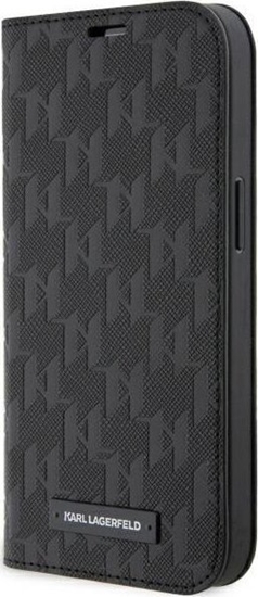 Изображение Karl Lagerfeld Etui Karl Lagerfeld KLBKP14LSAKLHPK Apple iPhone 14 Pro bookcase czarny/black Saffiano Monogram